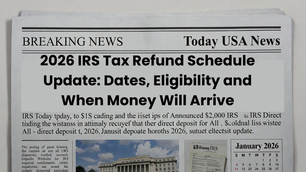 2026 IRS Tax Refund Schedule Update: Dates, Eligibility and When ...