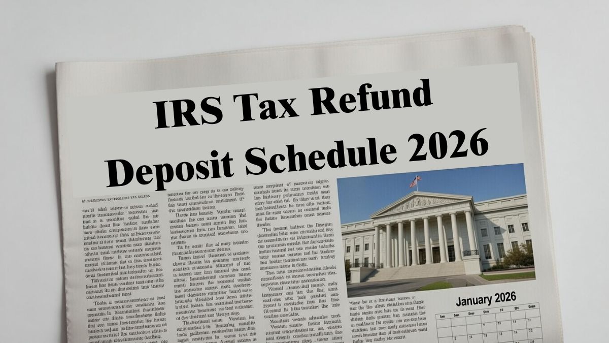 IRS Tax Refund Deposit Schedule 2026